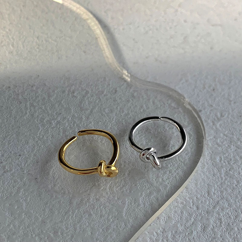 Sterlingsilber-Knoten-Ring