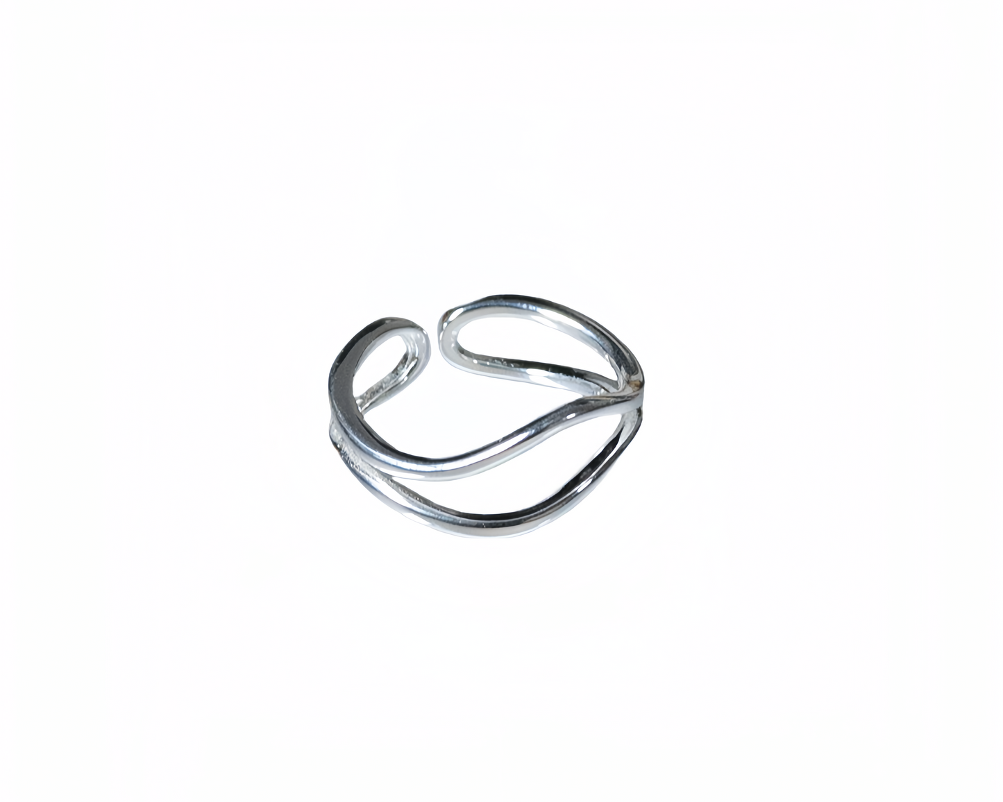 Sterlingsilber-Herzschlag-Ring