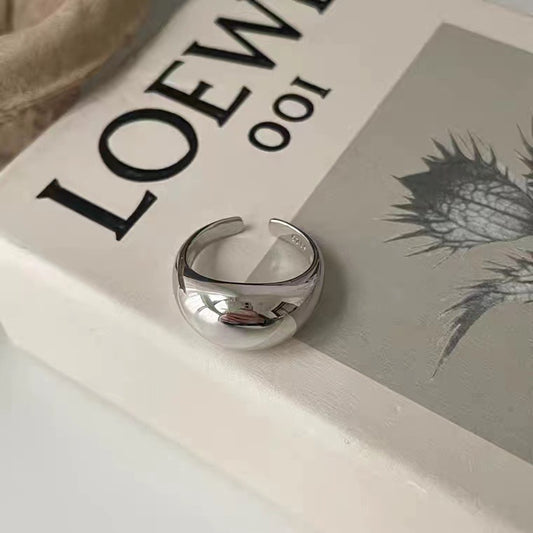 Sterlingsilber-Glattpolierter-Ring