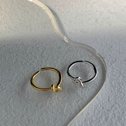 Sterlingsilber-Knoten-Ring