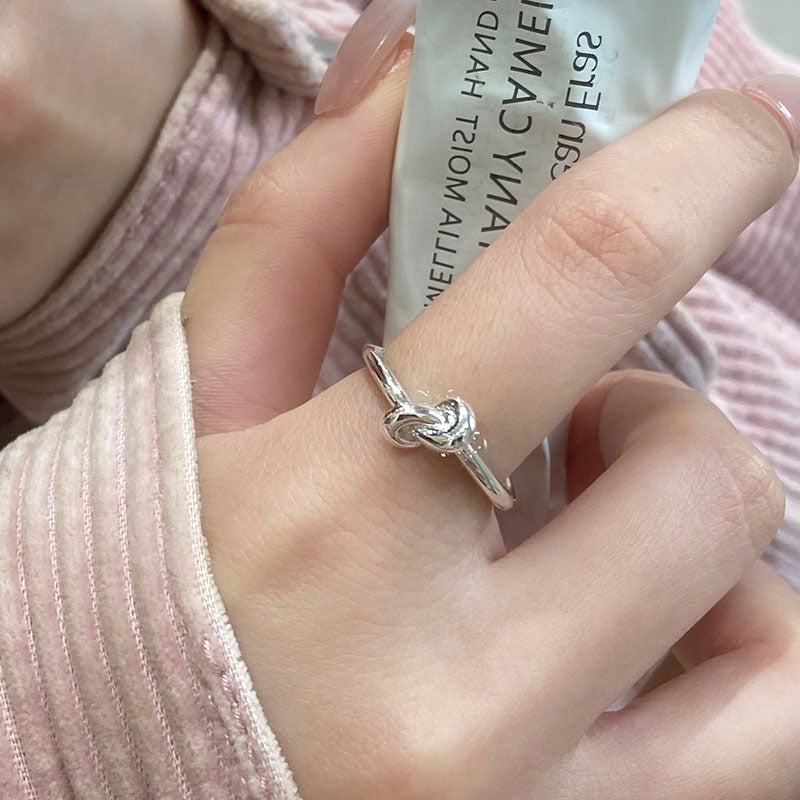Sterlingsilber-Knoten-Ring