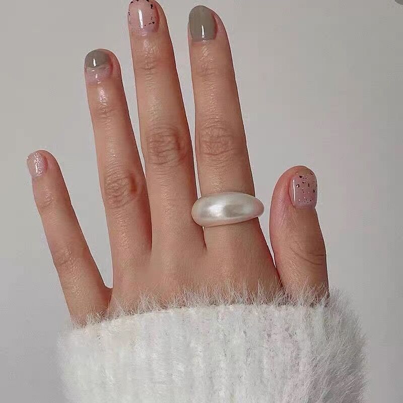 Sterlingsilber-Gebürsteter-Ring